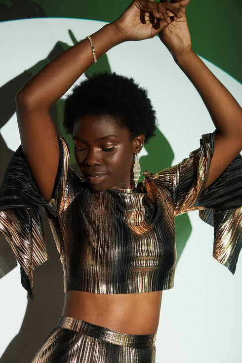 Sarin Bronz Crop Top